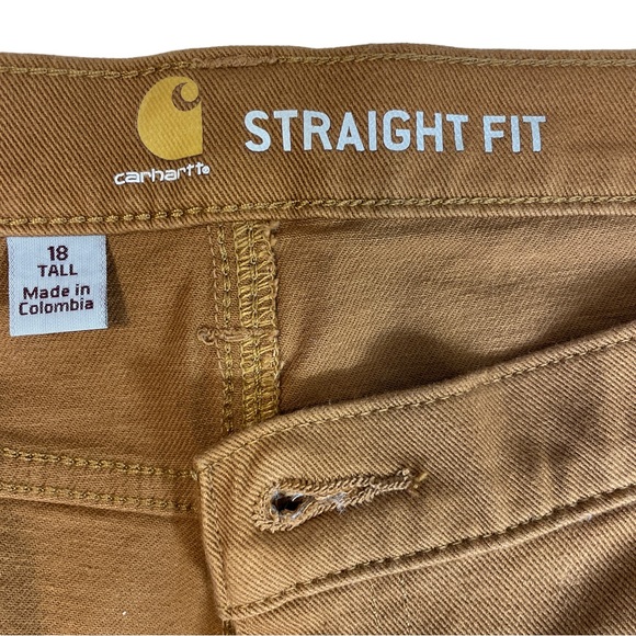Carhartt Rugged Flex Relaxed Fit Twill Double-Front Pant Carhartt Brown 18 Tall - Picture 7 of 9